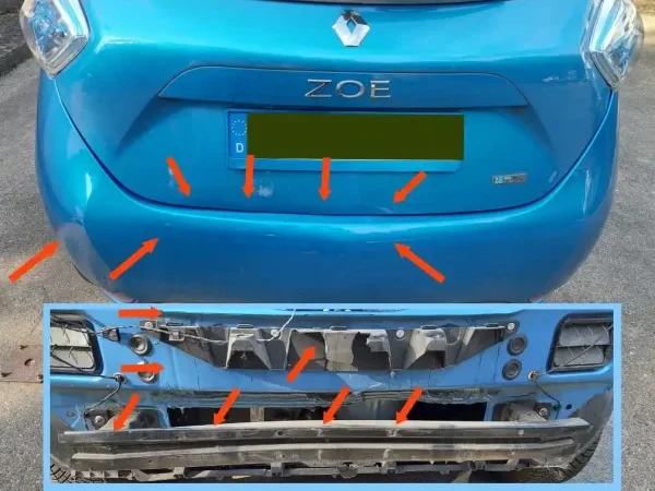 Renault ZOE – Unfallschaden Aachen: Haftpflichtschaden, Gutachten-Schadenssumme 4.388 €